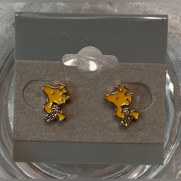 Snoopy and Woodstock Earrings Peanuts Officially Licensed Jewelry Stud Earrings - Picture 9 of 10